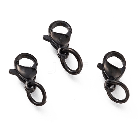 304 Stainless Steel Lobster Claw Clasps Ion Plating(IP) X-STAS-G240-01A-EB-1