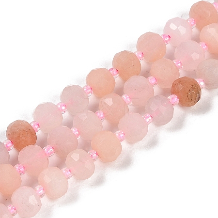 Natural Pink Aventurine Beads Strands G-H057-A07-01-1