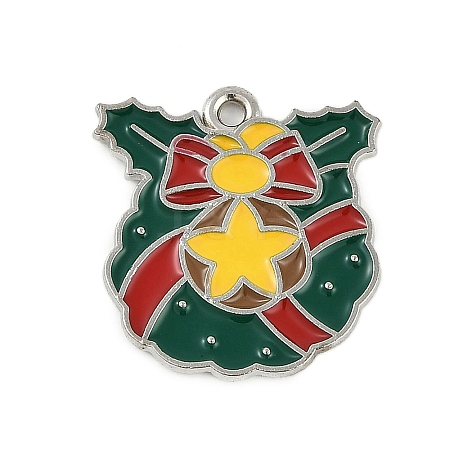 Christmas Theme Alloy Enamel Pendants ENAM-Z020-02L-1