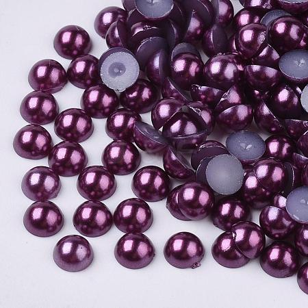 10000pcs ABS Plastic Imitation Pearl Cabochons SACR-S738-4mm-Z47-1