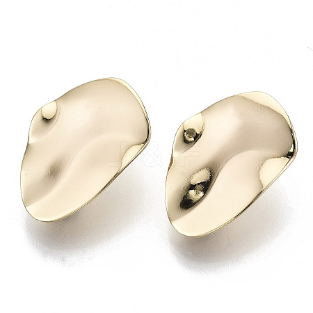 Brass Stud Earring Findings KK-N232-100-NF-1