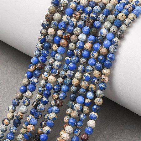 Natural Imperial Jasper Beads Strands G-L578-A15-1