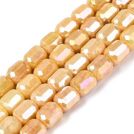 Anti-Tarnish Electroplate Glass Beads Strands EGLA-N027-03A-09-1