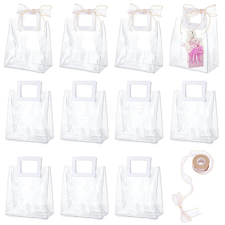 15Pcs Valentine's Day PVC Plastic Gift Bags ABAG-UN0001-09-1
