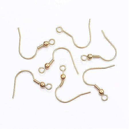 304 Stainless Steel Earring Hooks STAS-L187-03G-1