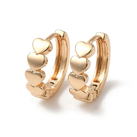 Brass Hoop Earrings for Women EJEW-M238-36KCG-1