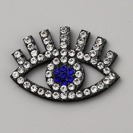 Evil Eye Rhinestone Applqiues PATC-WH0008-58-1