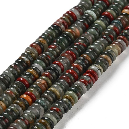 Natural African Bloodstone Beads Strands G-G084-A05-01-1