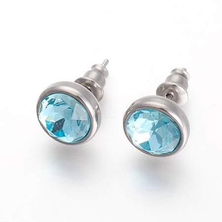 304 Stainless Steel Stud Earrings EJEW-F182-A12-1