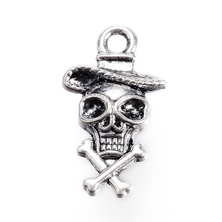 Tibetan Style Alloy Pendants TIBE-ZN61602-AS-RS-1