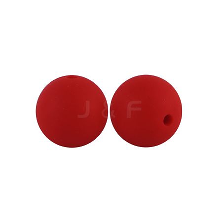 Silicone Beads Round Rubber Bead 15MM Loose Spacer Beads for DIY Supplies Jewelry Keychain Making FIND-SX0001-205-1