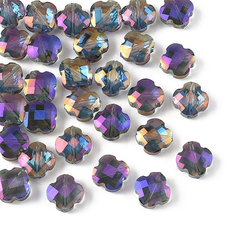 30Pcs Electroplate Glass Beads EGLA-YW0006-16A-1