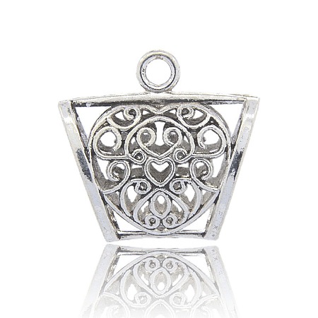 Scarf Pendant Making Tibetan Style Alloy Tube Bails PALLOY-J080-01AS-1
