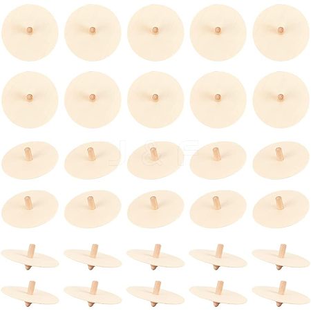 Wooden Spinning Tops WOOD-WH0027-66-1