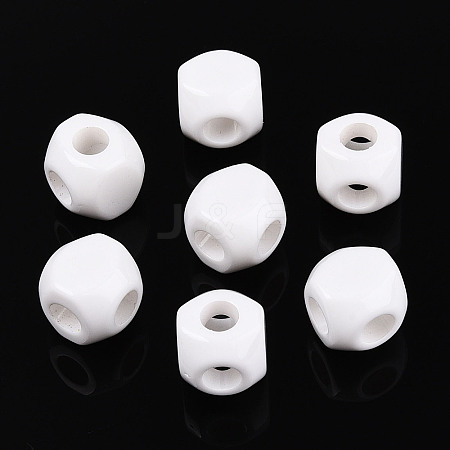 Opaque Acrylic Beads SACR-T017-54A-1