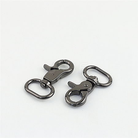 Alloy Swivel Clasps PURS-PW0005-097B-1