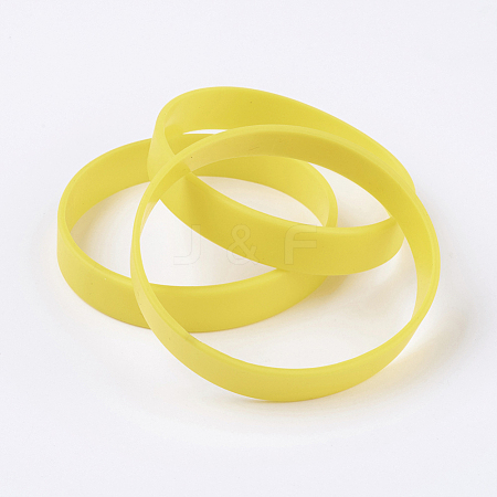 Silicone Wristbands Bracelets BJEW-J176-180-19-1