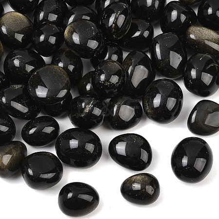 Natural Golden Sheen Obsidian Beads GG-CBAD0F6-B30-01-1