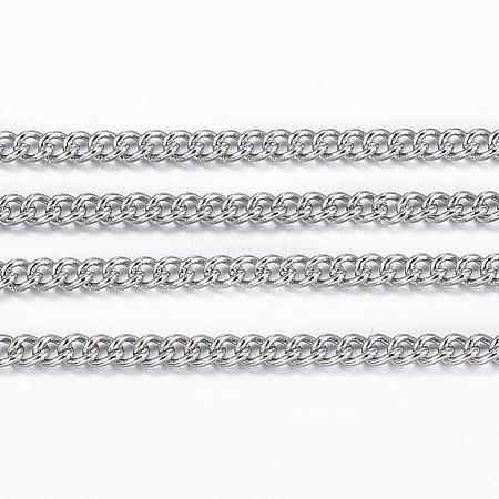 Tarnish Resistant 304 Stainless Steel Twisted Chains CHS-H007-70P-1