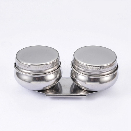 Stainless Steel Colour Modulation Bead Containers CON-WH0050-02-1