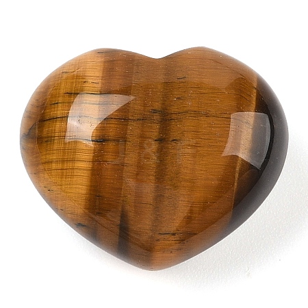 Natural Tiger Eye Love Heart Stone G-I367-03A-1