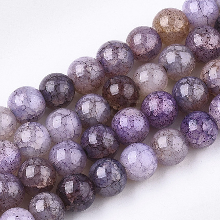 Crackle Glass Beads Strands X-CCG-T001-8mm-99-1