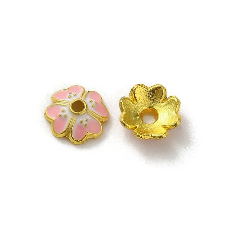 Alloy Enamel Beads Caps X-FIND-G074-02D-1