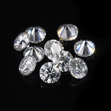 White D Color Round Cut Loose Moissanite Stones RGLA-WH0016-01M-1