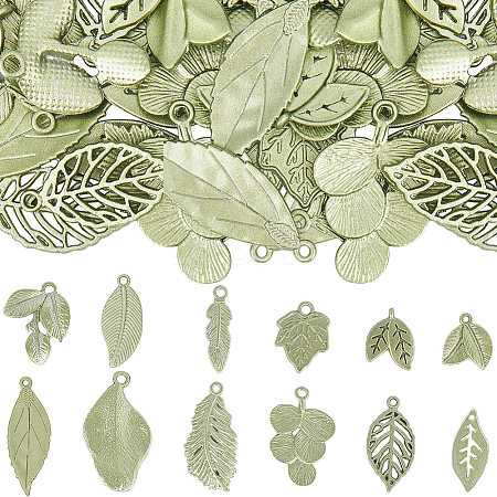 48Pcs 12 Styles Alloy Pendants FIND-SC0013-63-1