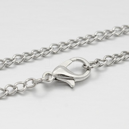 Iron Twisted Chain Necklace Making MAK-J009-33P-1