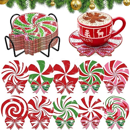 DIY 5D Diamond Painting Christmas Candy Cup Mat Kits PW-WG7EFF5-01-1