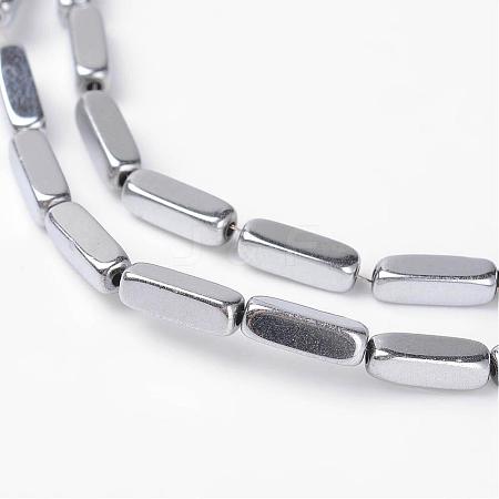 Cuboid Non-Magnetic Synthetic Hematite Beads Strands G-D800-11B-1