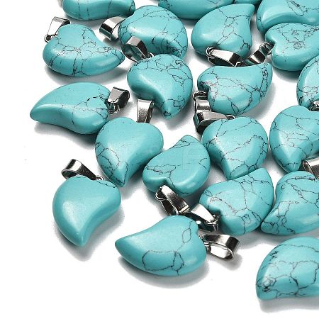 Synthetic Turquoise Pendants G-B127-11P-04-1