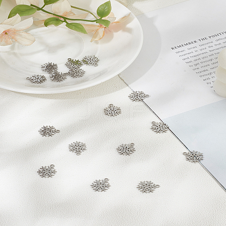 16Pcs 304 Stainless Steel Pendants STAS-LP0003-73-1