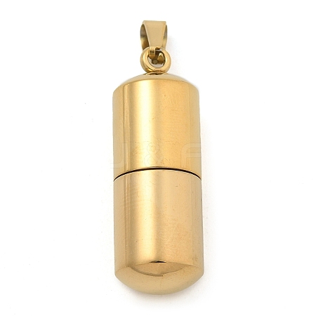 304 Stainless Steel Openable Urn Ashes Pendants STAS-M084-05A-1