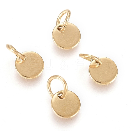 Ion Plating(IP) 304 Stainless Steel Charms X-EJEW-L238-03A-G-1