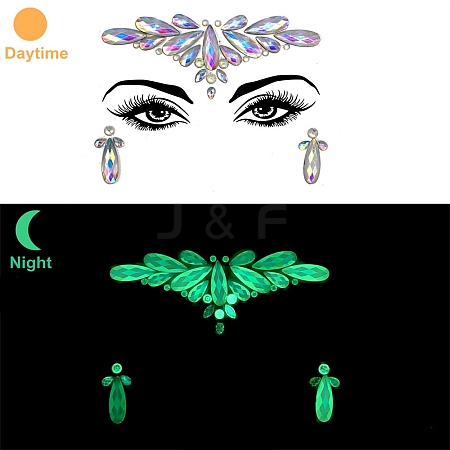 Luminous Glow in the Dark Removable Temporary Water Proof Tattoos Paper Stickers PW-WGF5E01-02-1