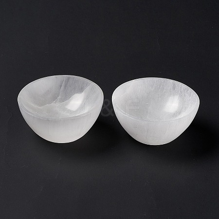 Natural Selenite Charging Bowl for Cleansing AJEW-E051-01A-1