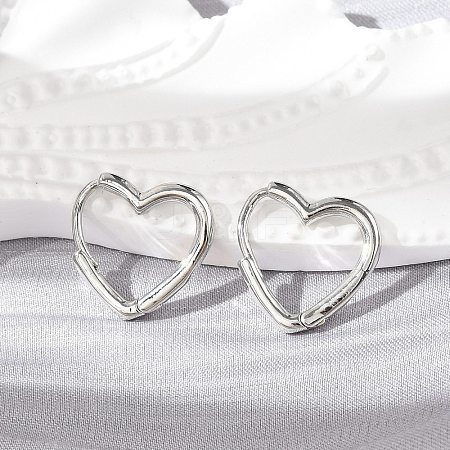 Brass Huggie Hoop Earrings LS-EJEW-C502-09P-1