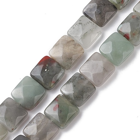 Natural African Bloodstone Beads Strands G-K359-B16-01-1