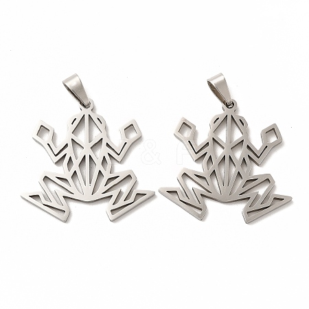 Non-Tarnish 201 Stainless Steel Origami Pendants STAS-K251-044P-1