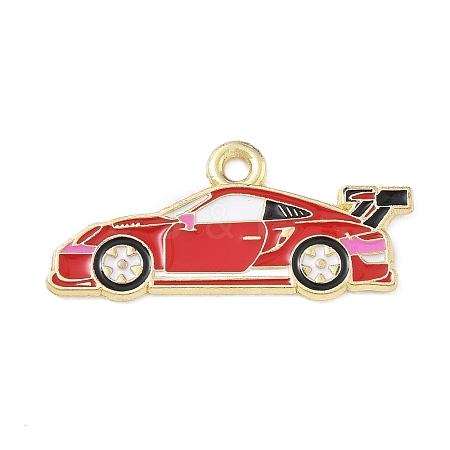 Racing Car Theme Alloy Enamel Pendants AL-CBA4666-03D-01-1