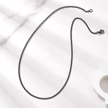 304 Stainless Steel Cable Chain Twisted Chain Necklaces for Women Men NJEW-JN05818-1