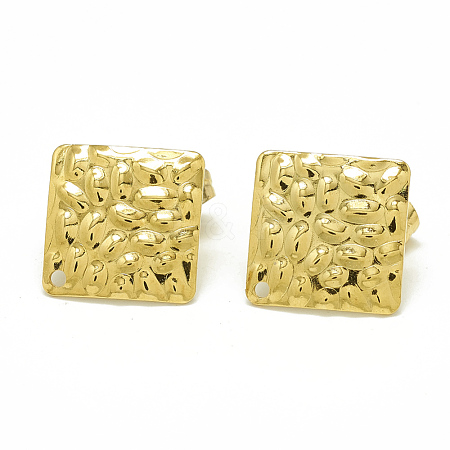 304 Stainless Steel Stud Earring Findings STAS-Q225-01G-1