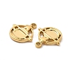 Ion Plating(IP) 304 Stainless Steel Pendants STAS-B032-31G-3