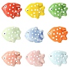 18Pcs 9 Colors Handmade Porcelain Beads PORC-CJ0001-49-1