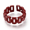 Spray Painted Brass Cuff Rings KK-I683-24-2