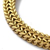 Ion Plating(IP) 304 Stainless Steel Wheat Chain Necklaces NJEW-P288-16G-3