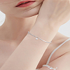 1Pc Brass Satellite Chains Double Strand Bracelets for Women BJEW-LP0004-45-1