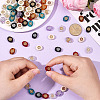 200Pcs 10 Colors Opaque & Transparent Acrylic Metal Enlaced Beads OACR-SC0002-69-4